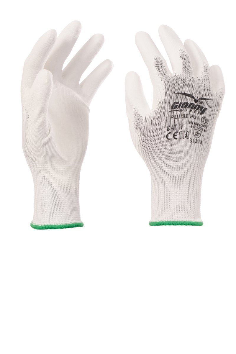GIONNY WINGS - Handschuh PULSE PU1 (VPE: 12 Paar) - Farbe: Weiss