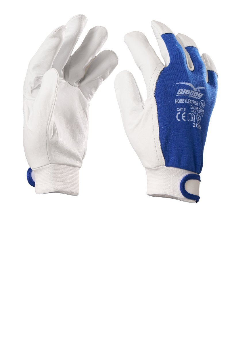 GIONNY WINGS - Leder-Handschuh HOBBYLEATHER (VPE: 12 Paar) - Farbe: Blau