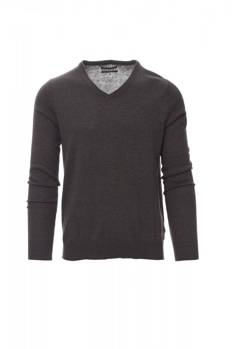 PAYPER - Leichter Herren-Pullover BUSINESS MELANGE - Farbe: Aschgrau Meliert