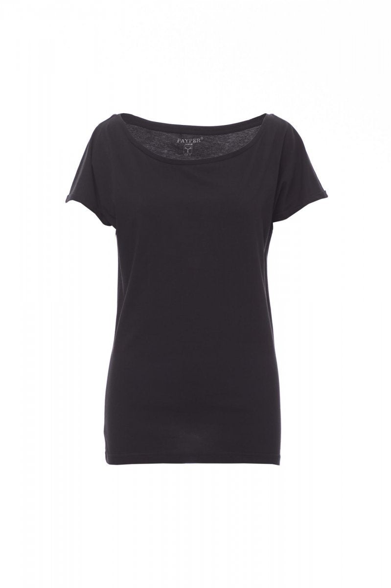 PAYPER - Tailliertes Damen-T-Shirt BEVERLY - Farbe: Schwarz