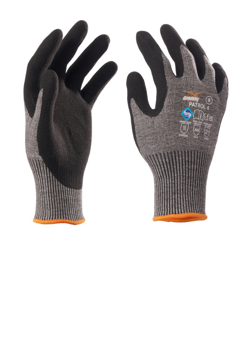 PAYPER Mütze PATROL 6 in GRAU/SCHWARZ - Arbeitskleidung für Industrie und Handwerk