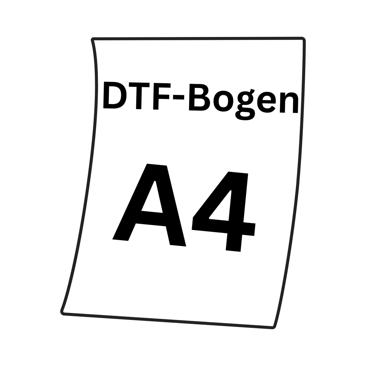 DTF Transfer Druckbogen A4