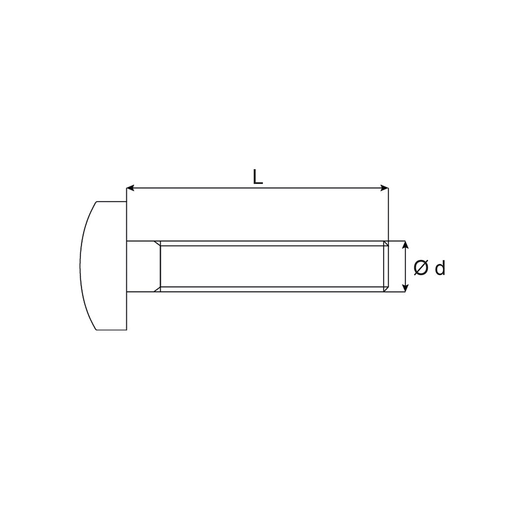 Gewindeschrauben Panhead DIN 7985 blau verzinkt