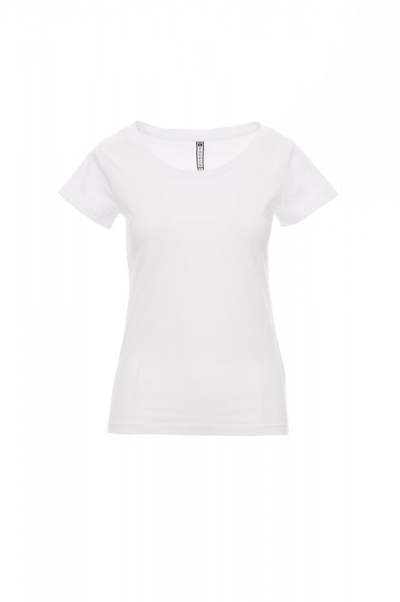 PAYPER - Tailliertes Damen-T-Shirt BACKFIRE - Farbe: Weiss