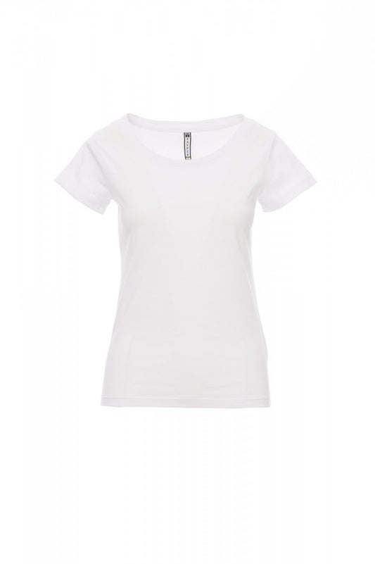 PAYPER - Tailliertes Damen-T-Shirt BACKFIRE - Farbe: Weiss