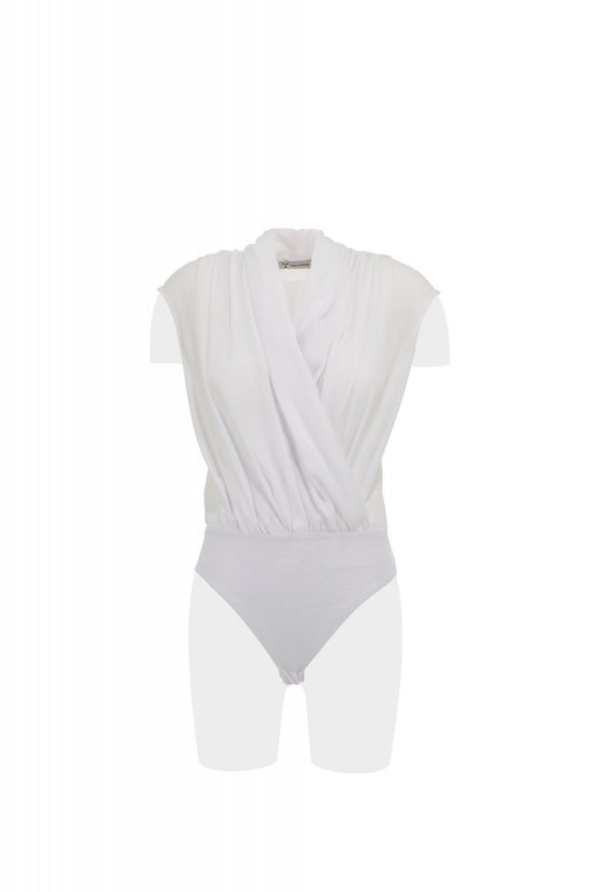 PAYPER - Ärmellose Damen-Bodybluse CORAL - Farbe: Weiss