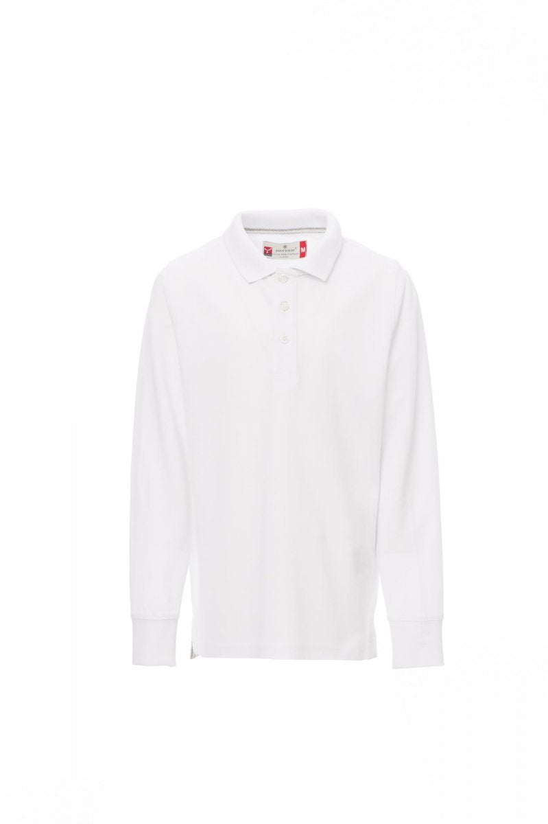 PAYPER - Langärmeliges Poloshirt FLORENCE KIDS - Farbe: Weiss