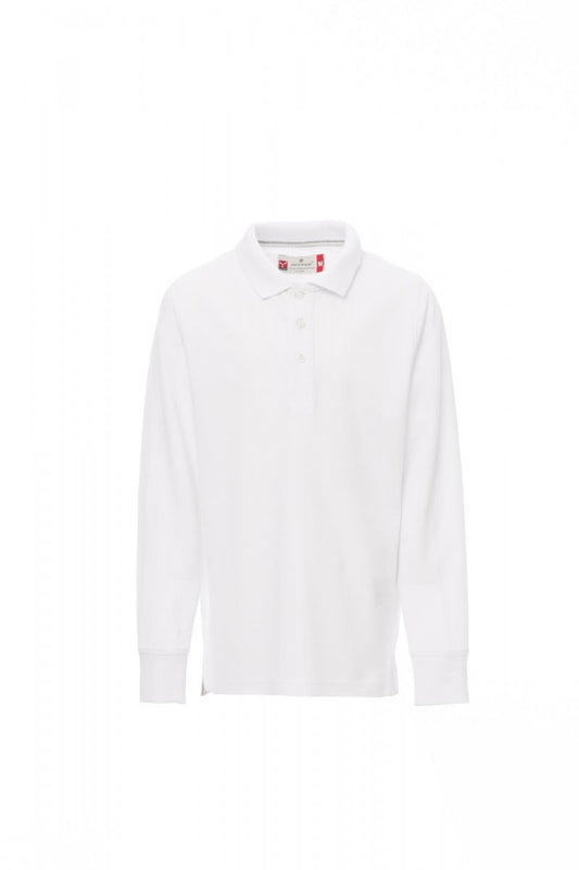 PAYPER - Langärmeliges Poloshirt FLORENCE KIDS - Farbe: Weiss