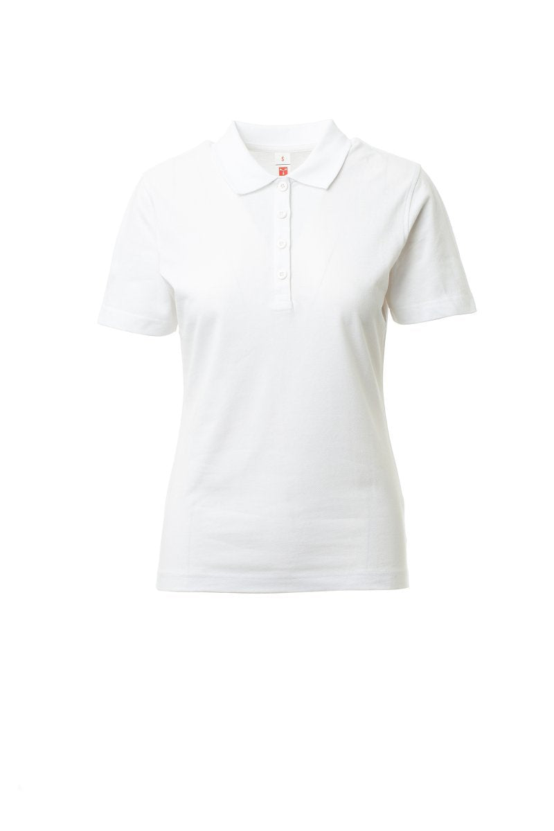 PAYPER - Tailliertes Damen-Poloshirt ROME LADY - Farbe: Weiss