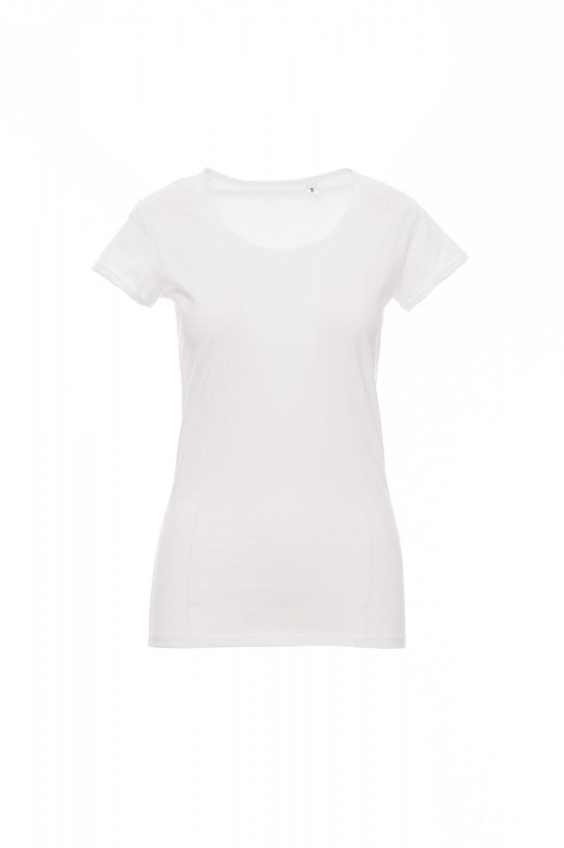 PAYPER - Tailliertes Damen-T-Shirt YOUNG LADY - Farbe: Weiss