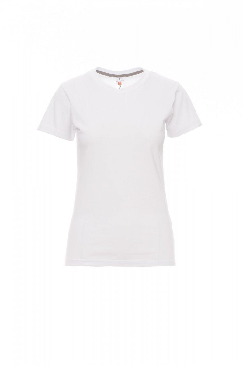 PAYPER - Tailliertes Damen-T-Shirt SUNRISE LADY - Farbe: Weiss