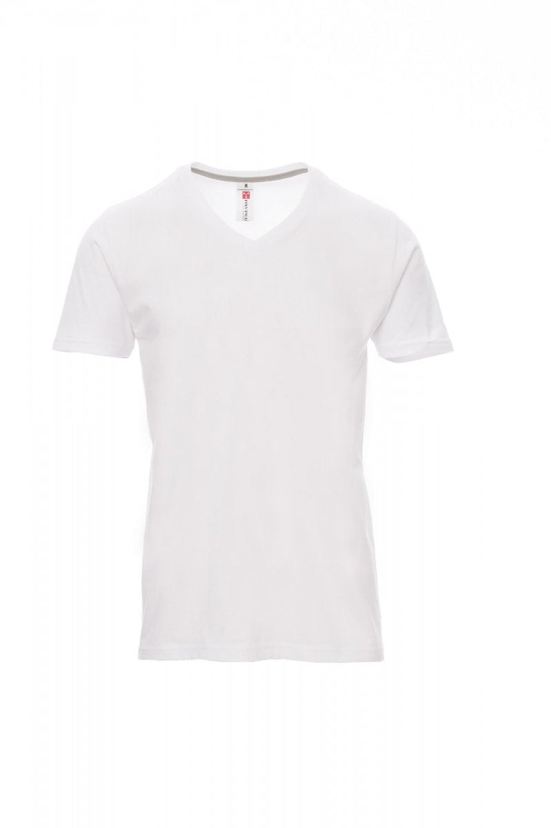 PAYPER - Herren-T-Shirt V-NECK - Farbe: Weiss
