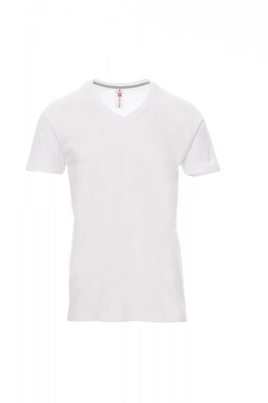 PAYPER - Herren-T-Shirt V-NECK - Farbe: Weiss