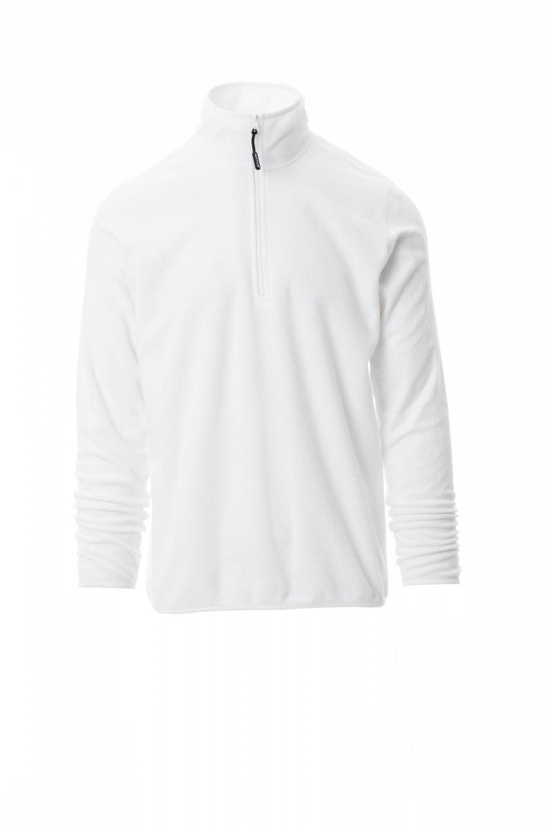 PAYPER - Leichter Unisex-Mikrofleecepullover SOFT+ - Farbe: Weiss