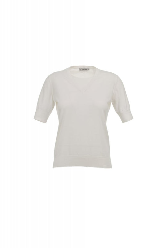 PAYPER - Kurzarm-Damenpullover BAY - Farbe: Weiss