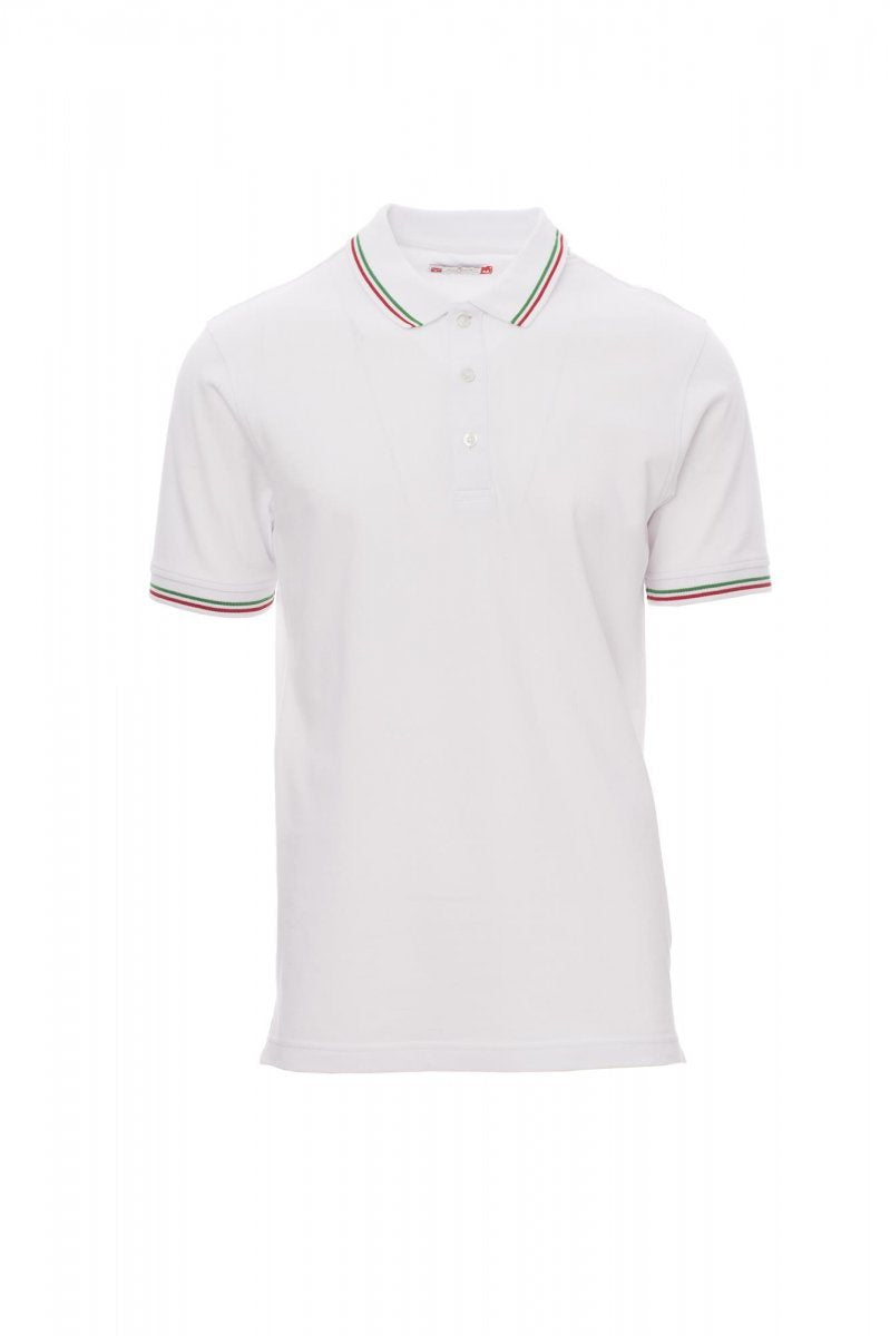 PAYPER - Unisex-Poloshirt ITALIA - Farbe: Weiss
