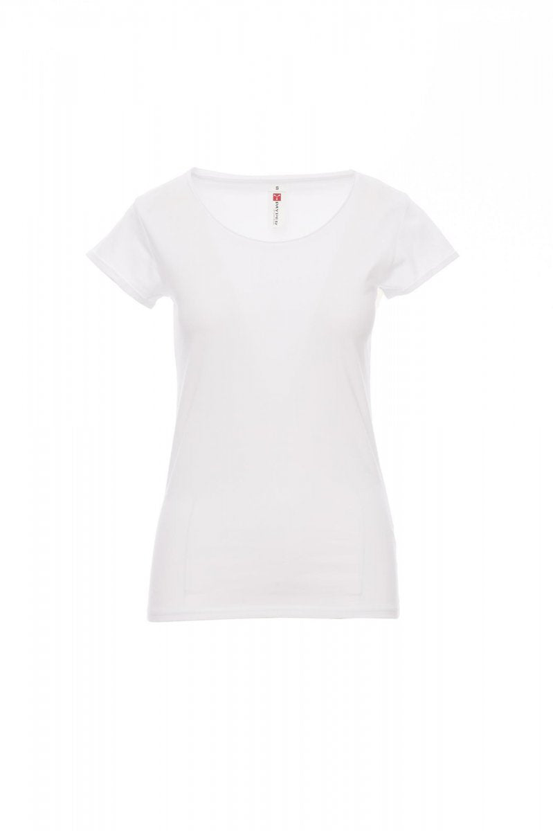 PAYPER - Tailliertes Damen-T-Shirt SOUND+LADY - Farbe: Weiss