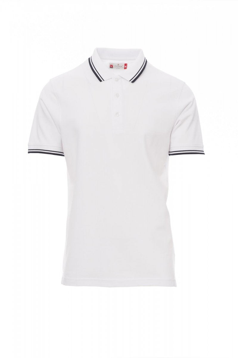 PAYPER - Herren-Poloshirt SKIPPER - Farbe: Weiss/Marineblau