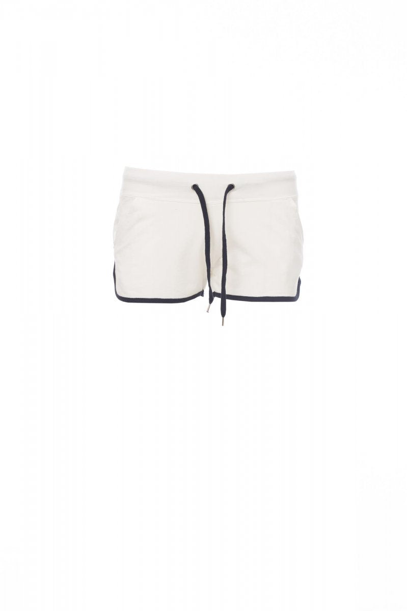 PAYPER - Damen-Sweatshorts COMBAT LADY - Farbe: Weiss/Marineblau