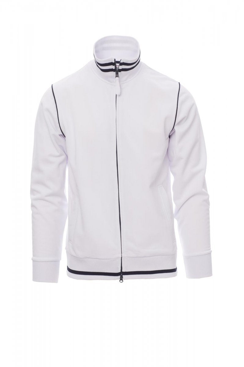 PAYPER - Herren-Sweatjacke DERBY - Farbe: Weiss/Marineblau
