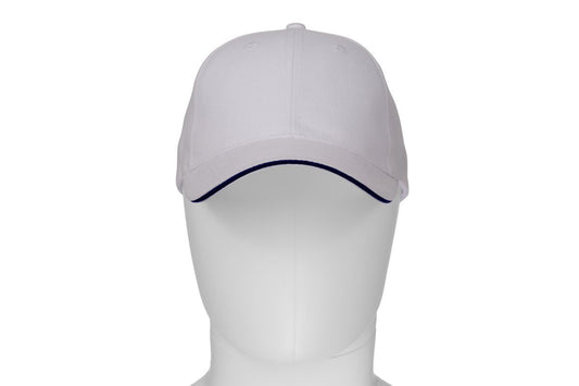 PAYPER - 6-Panel-Kappe MINNESOTA - Farbe: Weiss/Marineblau