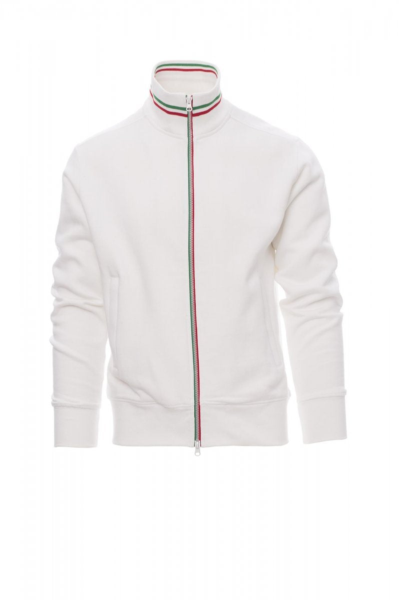 PAYPER - Herren-Sweatjacke NAZIONALE - Farbe: Weiss/Italien