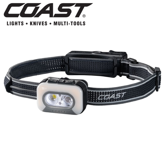 Coast RL35R Wiederaufladbare Stirnlampe mit Sprachsteuerung