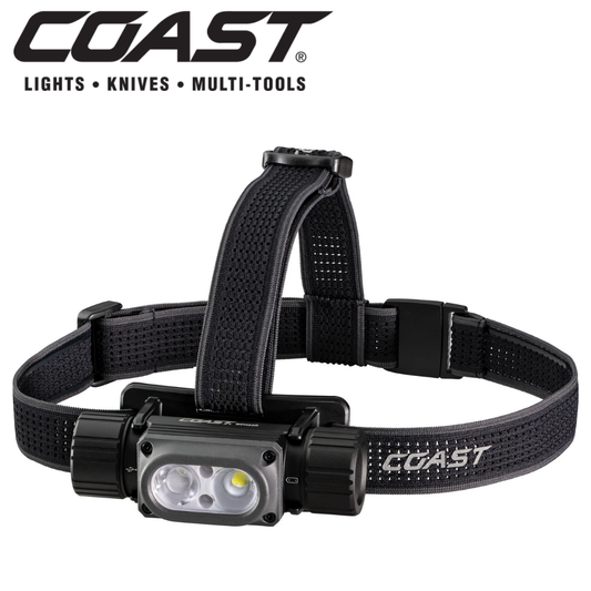 Coast WPH34R Wasserdichte wiederaufladbare Stirnlampe