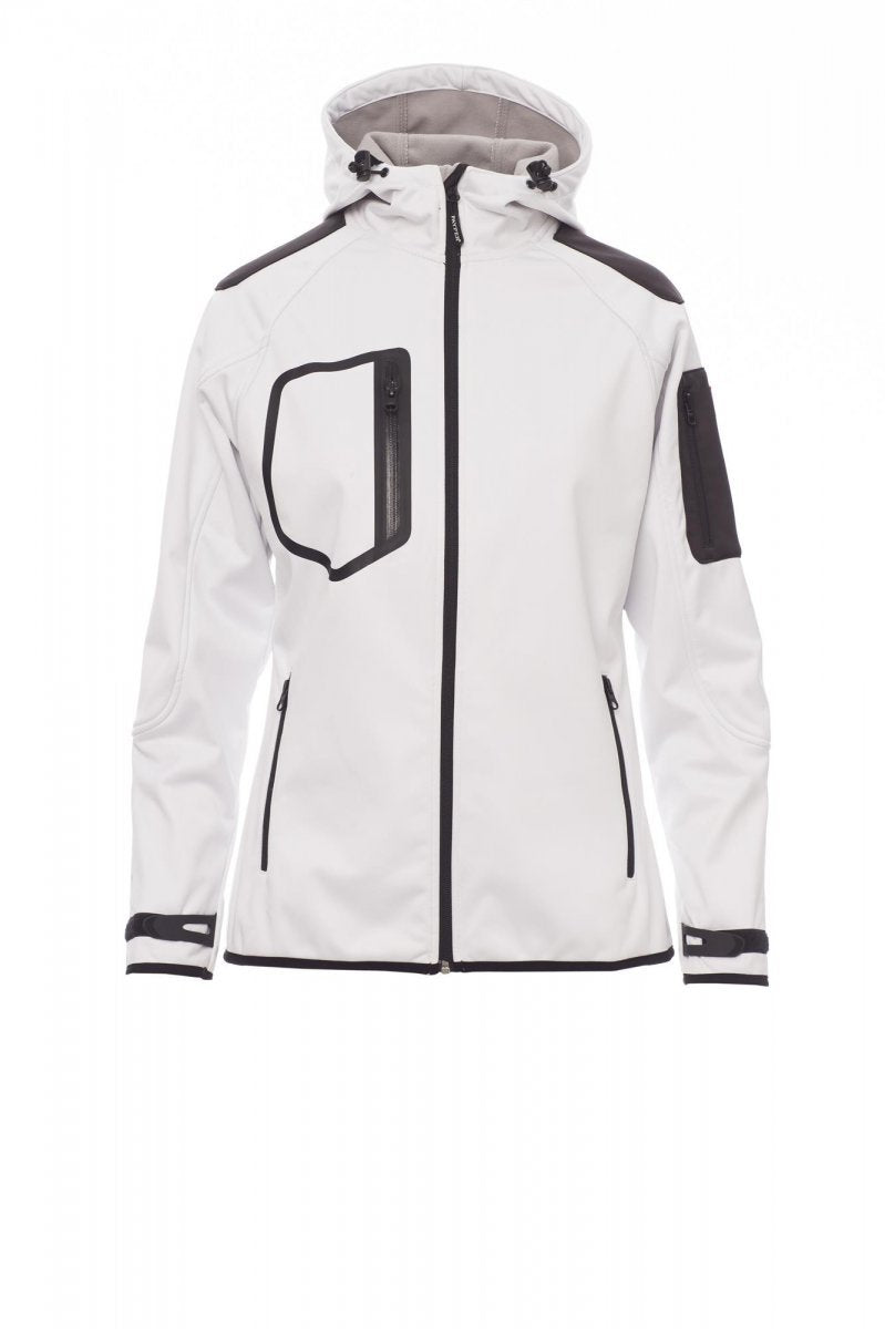 PAYPER - Damen Softshelljacke EXTREME LADY - Farbe: Weiss/Schwarz