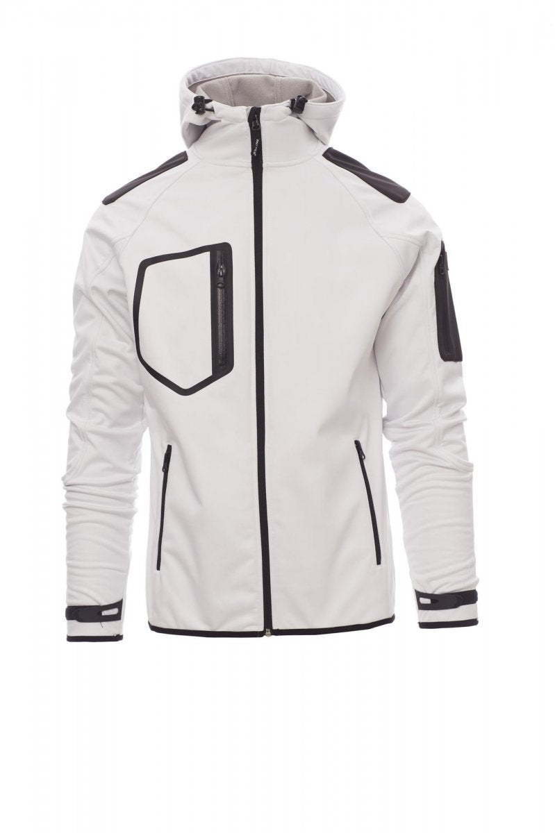 PAYPER - Herren Softshelljacke EXTREME - Farbe: Weiss/Schwarz