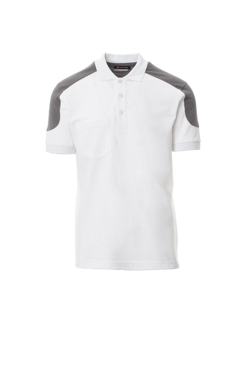 PAYPER - Poloshirt COMPANY - Farbe: Bianco/Smoke