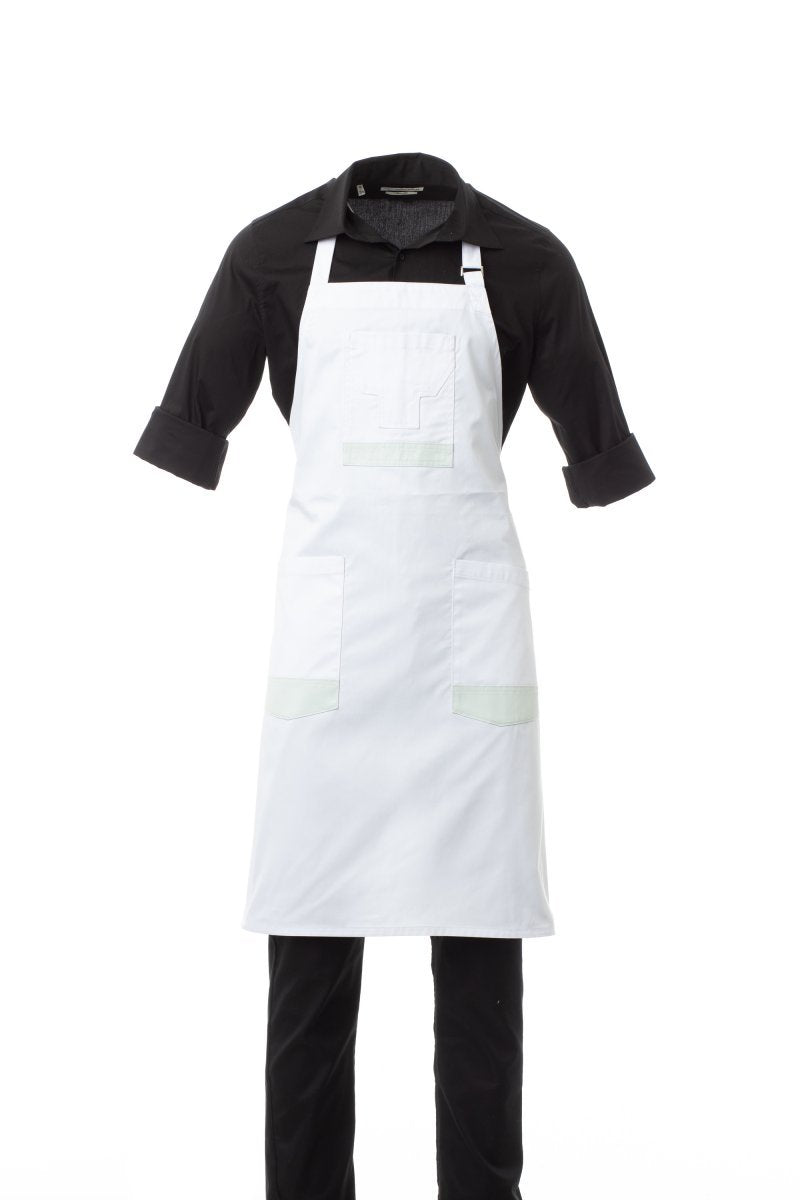 PAYPER - Unisex-Multifunktionsschürze STORE - Farbe: Bianco/Grigio Perla