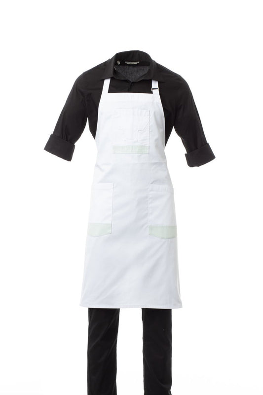 PAYPER - Unisex-Multifunktionsschürze STORE - Farbe: Bianco/Grigio Perla