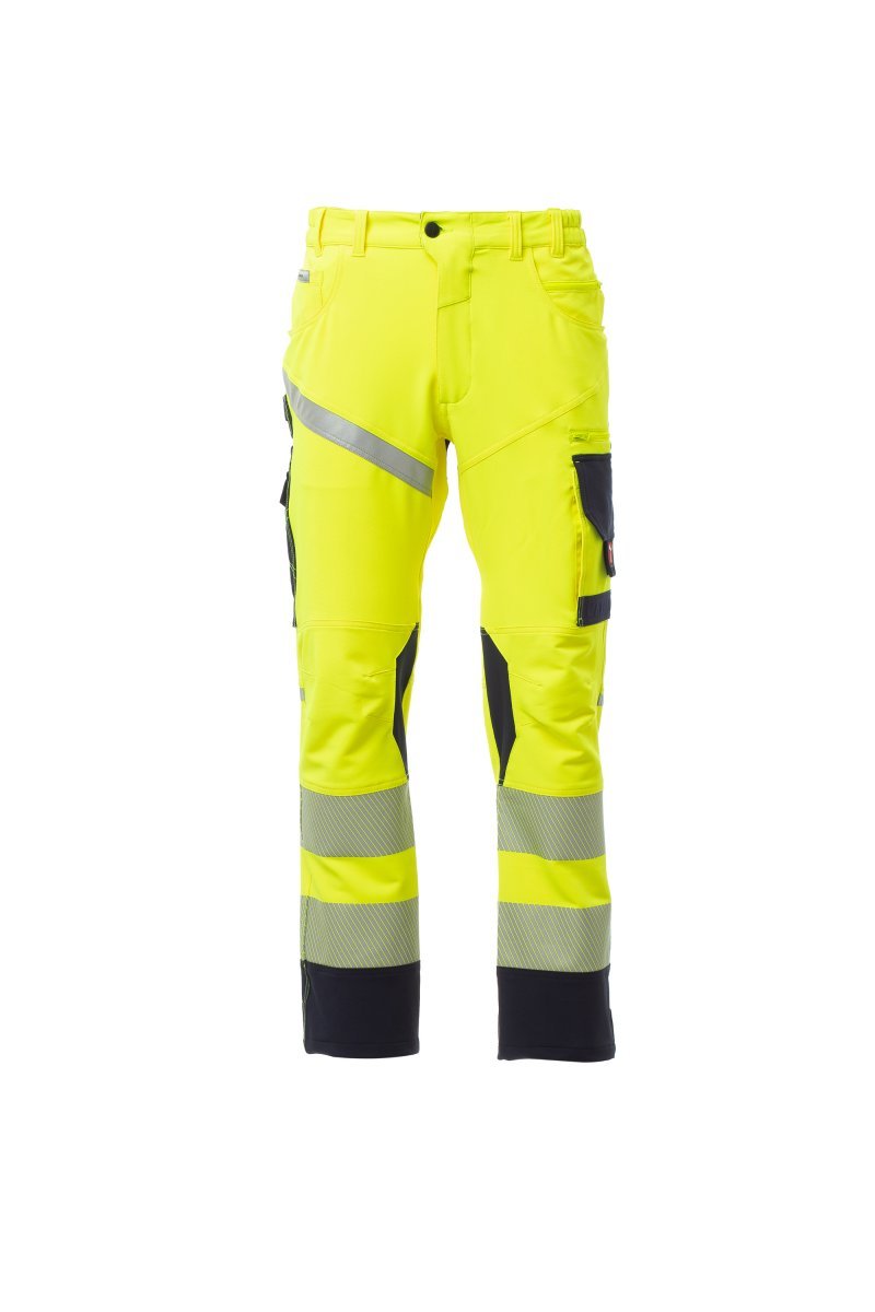 PAYPER - Arbeitshose NEXT 4W HI-VI - Farbe: Fluogelb/Marineblau