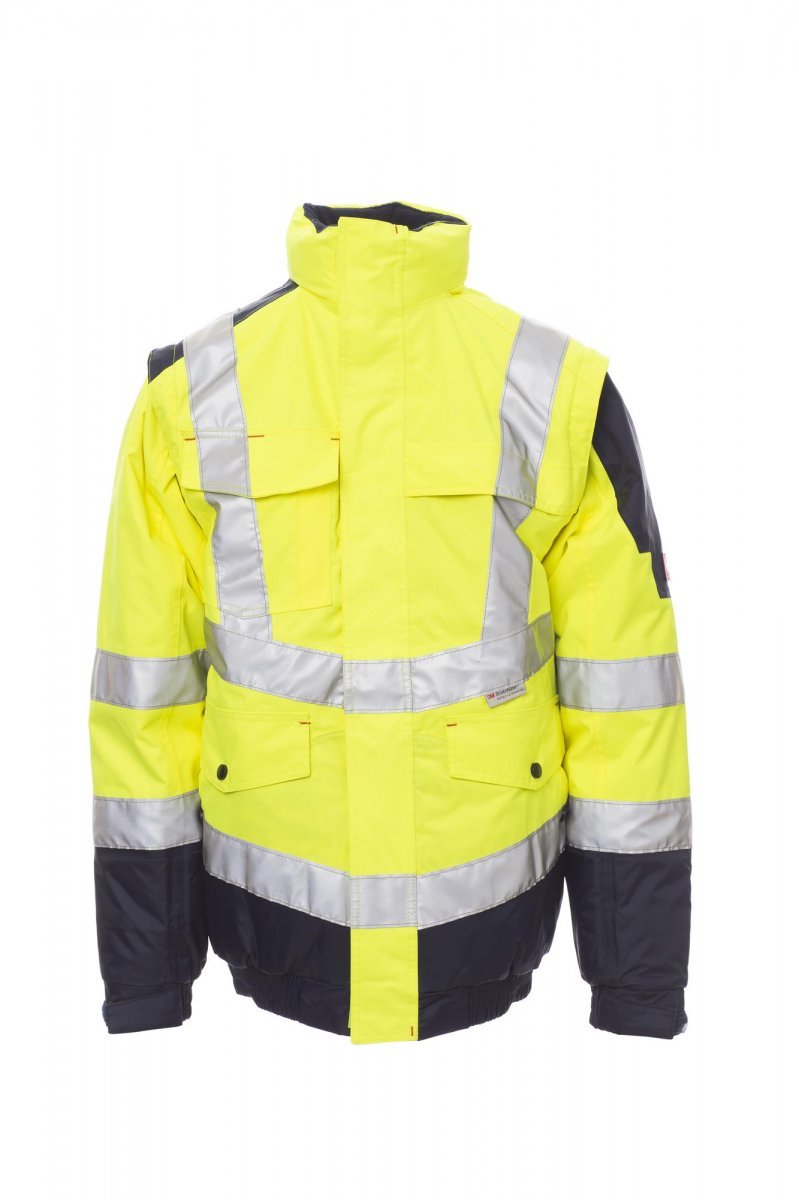 PAYPER - Herrenweste INTERSTATE - Farbe: Fluogelb/Marineblau
