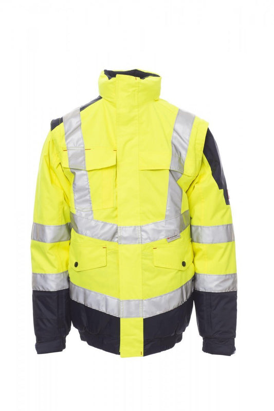 PAYPER - Herrenweste INTERSTATE - Farbe: Fluogelb/Marineblau