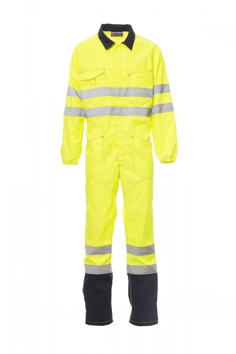 PAYPER - Warnschutz-Overall SHIP - Farbe: Fluogelb/Marineblau
