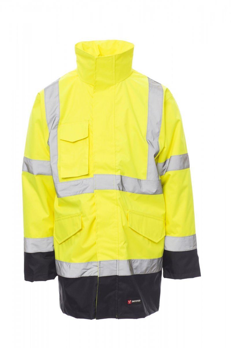 PAYPER - Jacke DOCKYARD - Farbe: Fluogelb/Marineblau