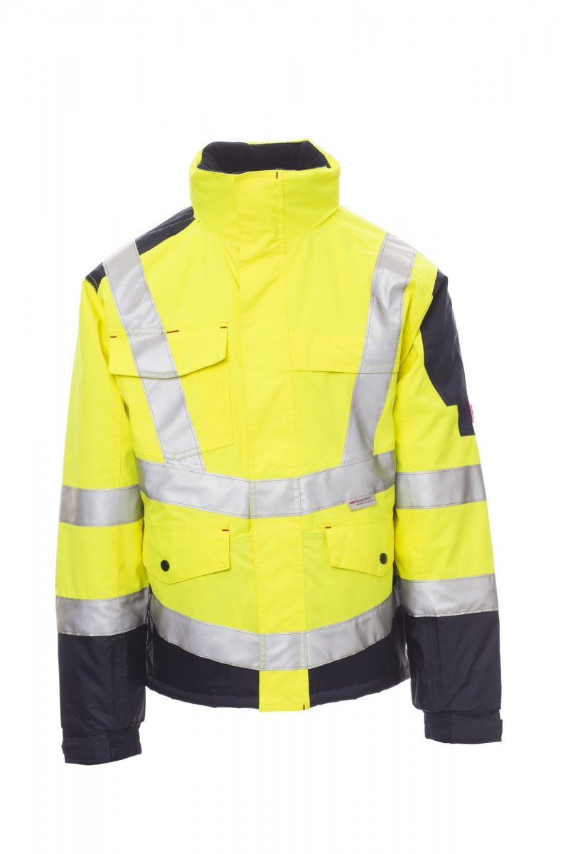 PAYPER - Jacke FREEWAY - Farbe: Fluogelb/Marineblau