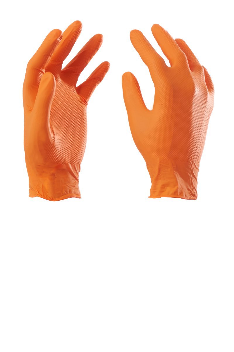 GIONNY WINGS - Einweghandschuhe NITRO-DIAMOND (VPE: 1 Stück) - Farbe: Orange
