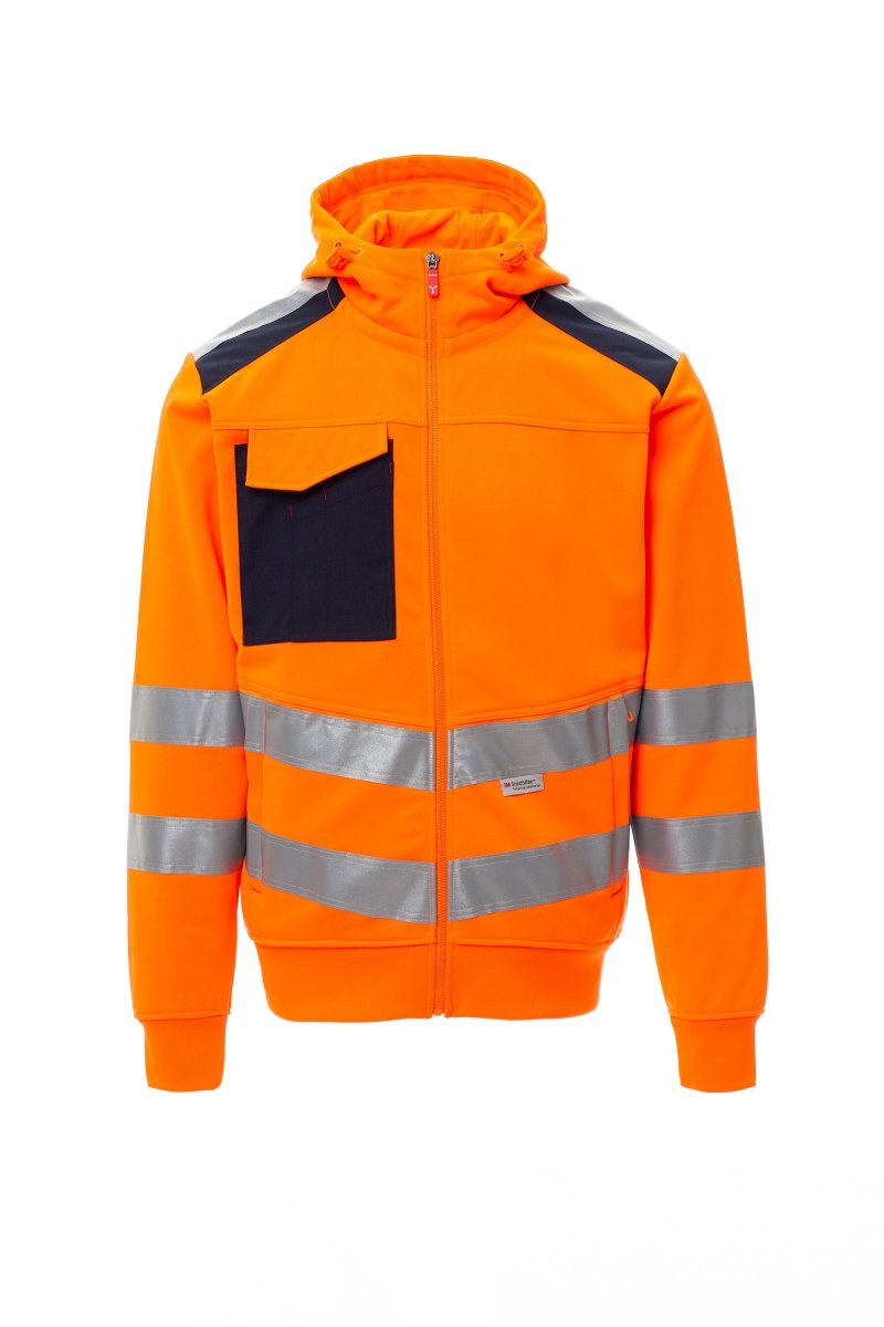 PAYPER - Hoch sichtbare Herren-Sweatjacke LEADER