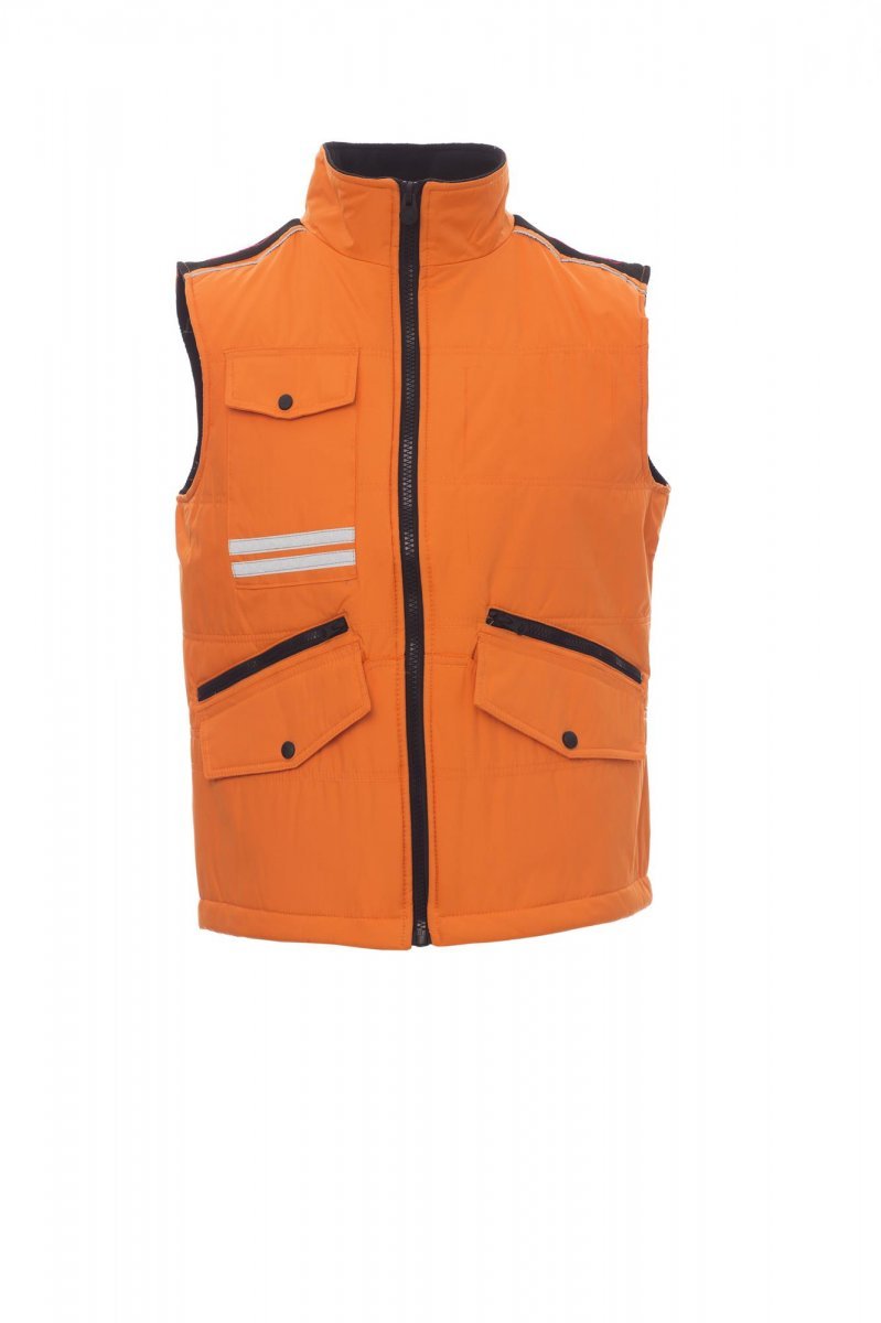 PAYPER - Unisex-Weste MIG 2.0 - Farbe: Orange/Schwarz