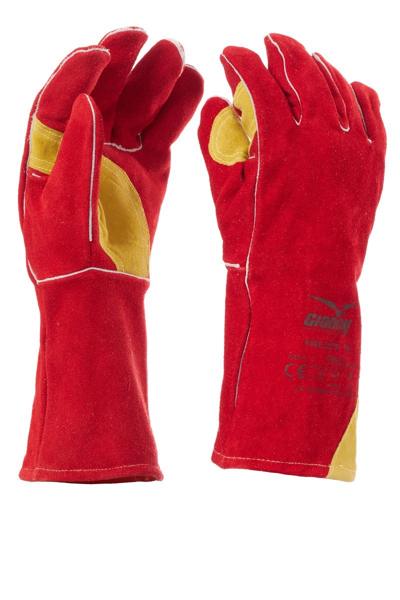 GIONNY WINGS - Leder-Handschuh FIRE 307R (VPE: 12 Paar) - Farbe: Rot