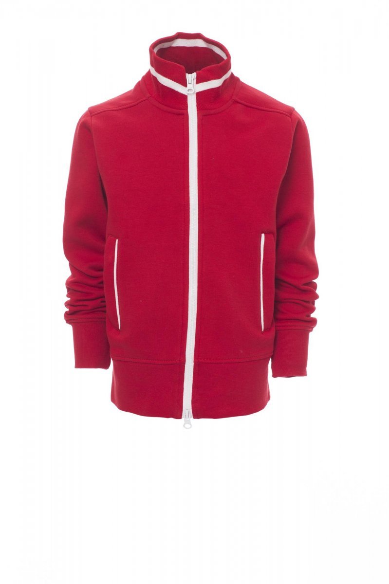 PAYPER - Kinder-Sweatjacke JUNIOR+ - Farbe: Rot/Weiss
