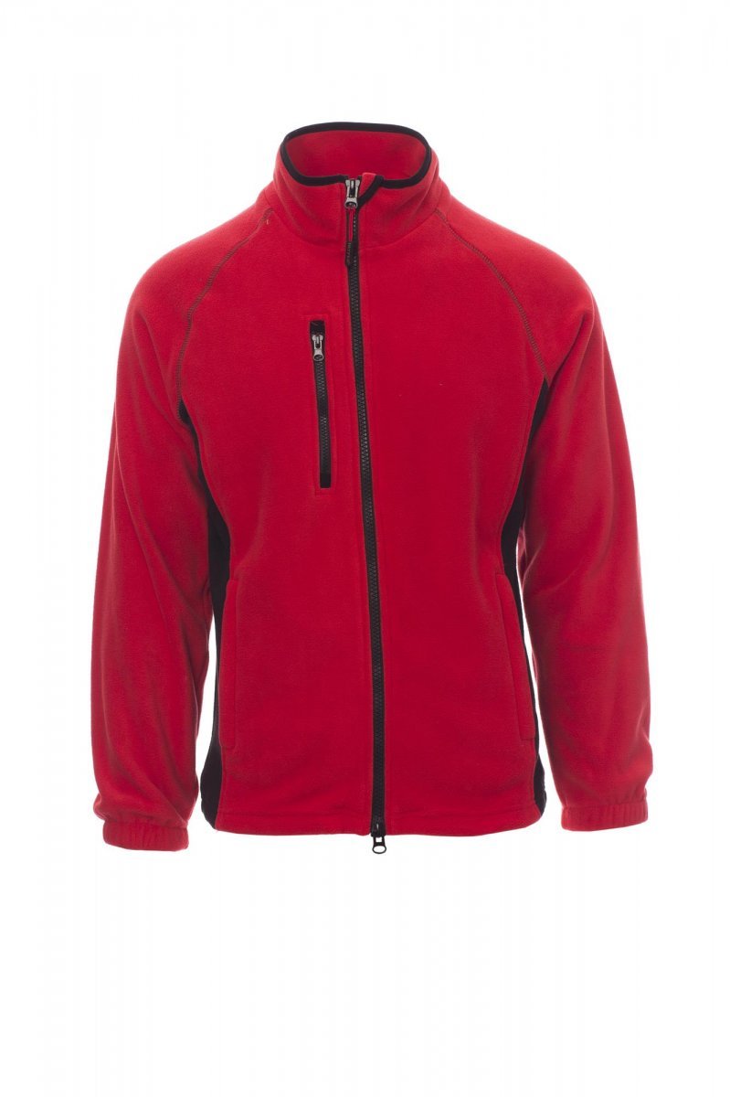 PAYPER - Herren Fleecejacke ASPEN+ - Farbe: Rot/Schwarz