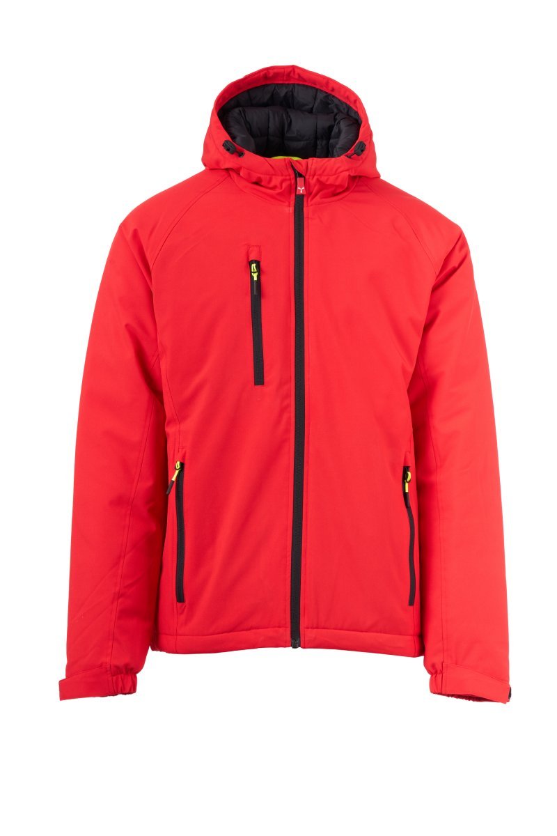 PAYPER - Herren Softshelljacke GALE ULTRALITE PAD 140 - Farbe: Rot/Schwarz