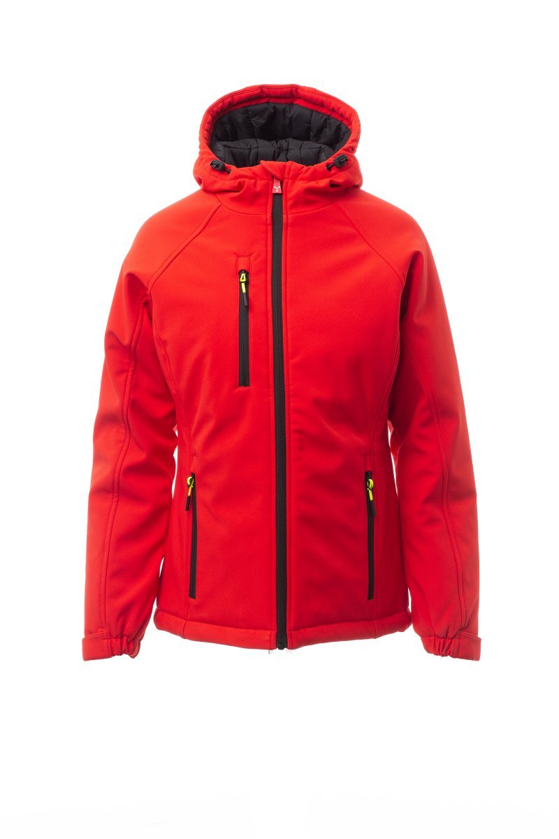PAYPER - Damen Softshelljacke GALE PAD LADY - Farbe: Rot/Schwarz