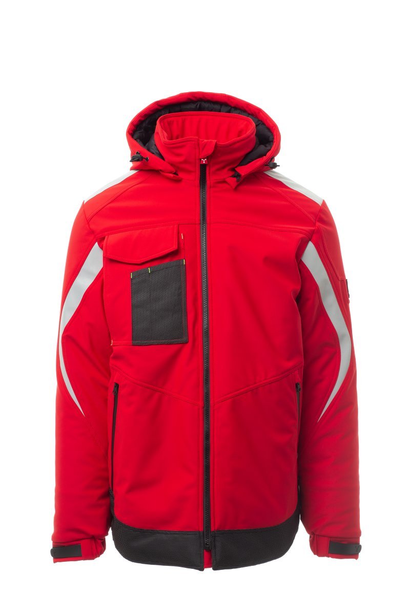 PAYPER - Herren Softshelljacke WONDER PAD - Farbe: Rot/Schwarz