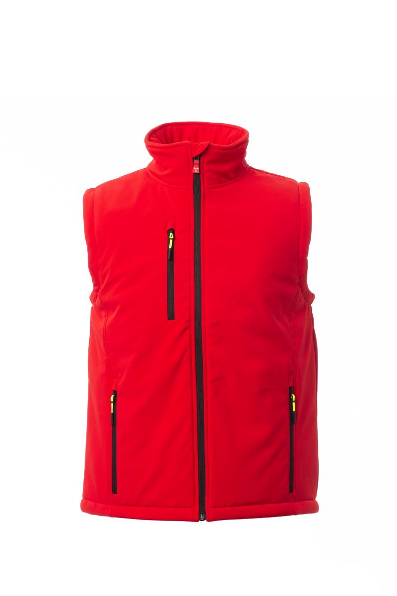 PAYPER - Herren Arbeitsweste GALE VEST PAD - Farbe: Rot/Schwarz