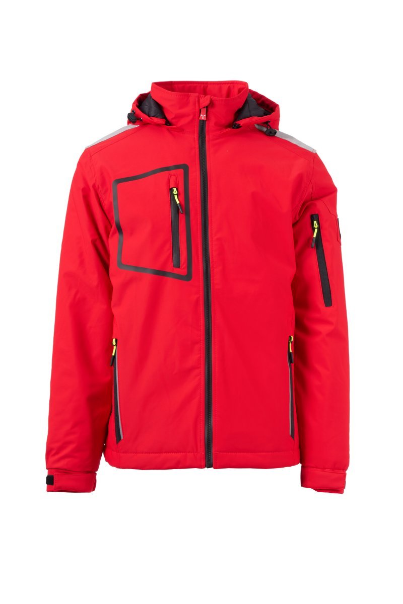 PAYPER - Herren Softshelljacke STREAM LITE PAD - Farbe: Rot/Schwarz